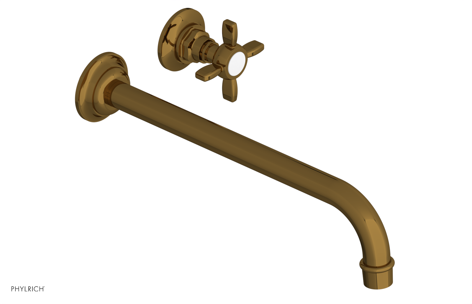 JAMESTOWN Single Handle Wall Lavatory Set - 12" Spout 165-15-12