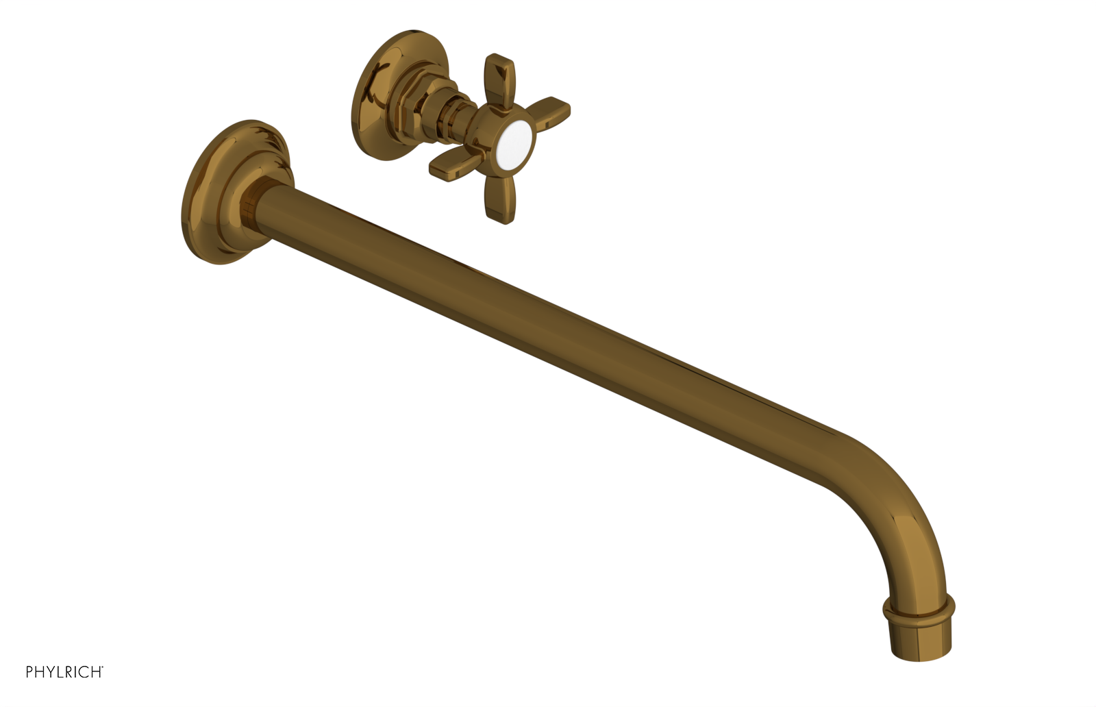 JAMESTOWN Single Handle Wall Lavatory Set - 14" Spout 165-15-14