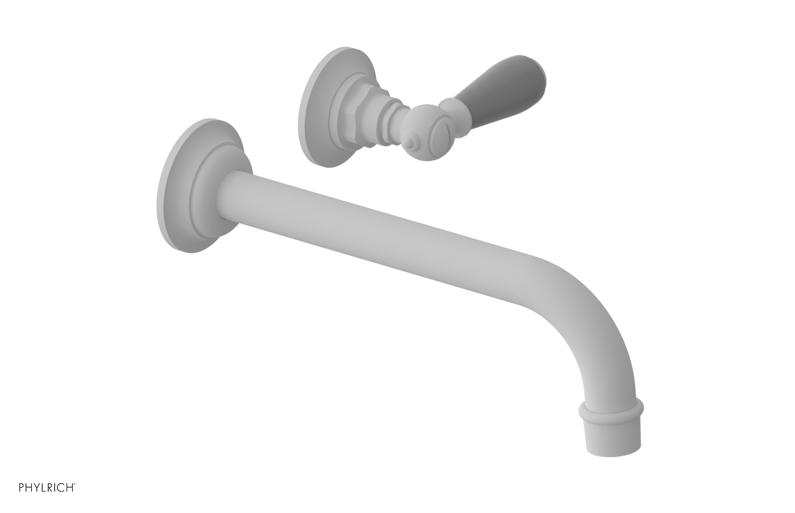 JAMESTOWN Single Handle Wall Lavatory Set - 10" Spout with "Grey" Accents 165-16-10