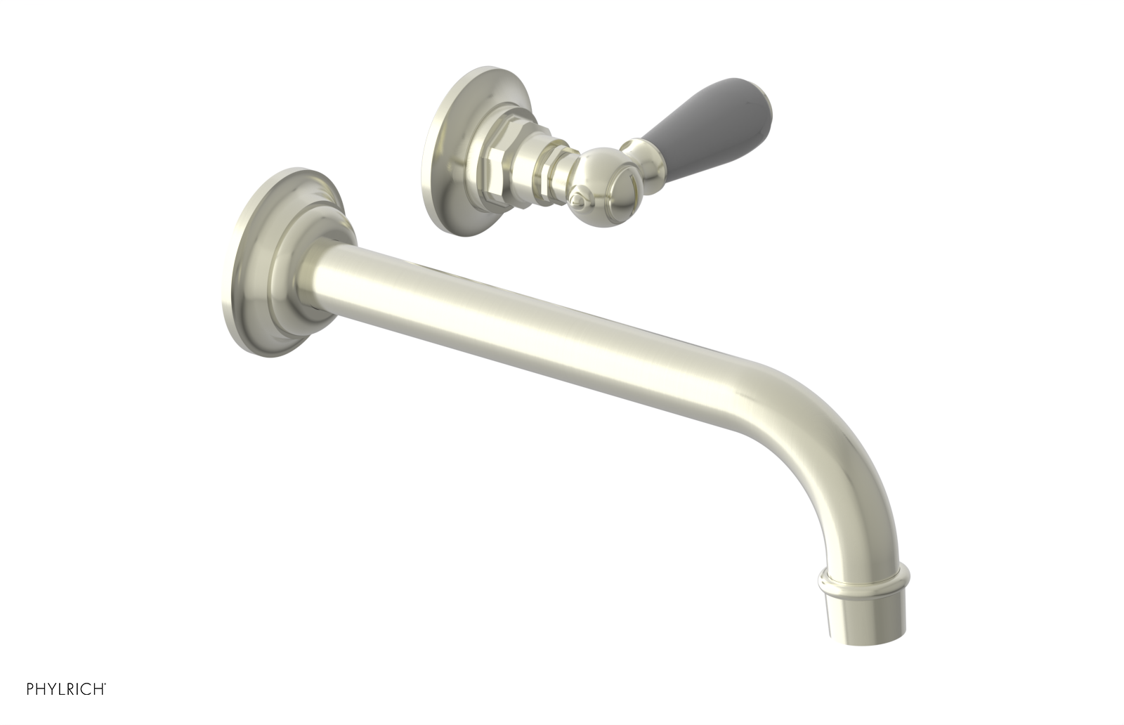 JAMESTOWN Single Handle Wall Lavatory Set - 10" Spout with "Grey" Accents 165-16-10