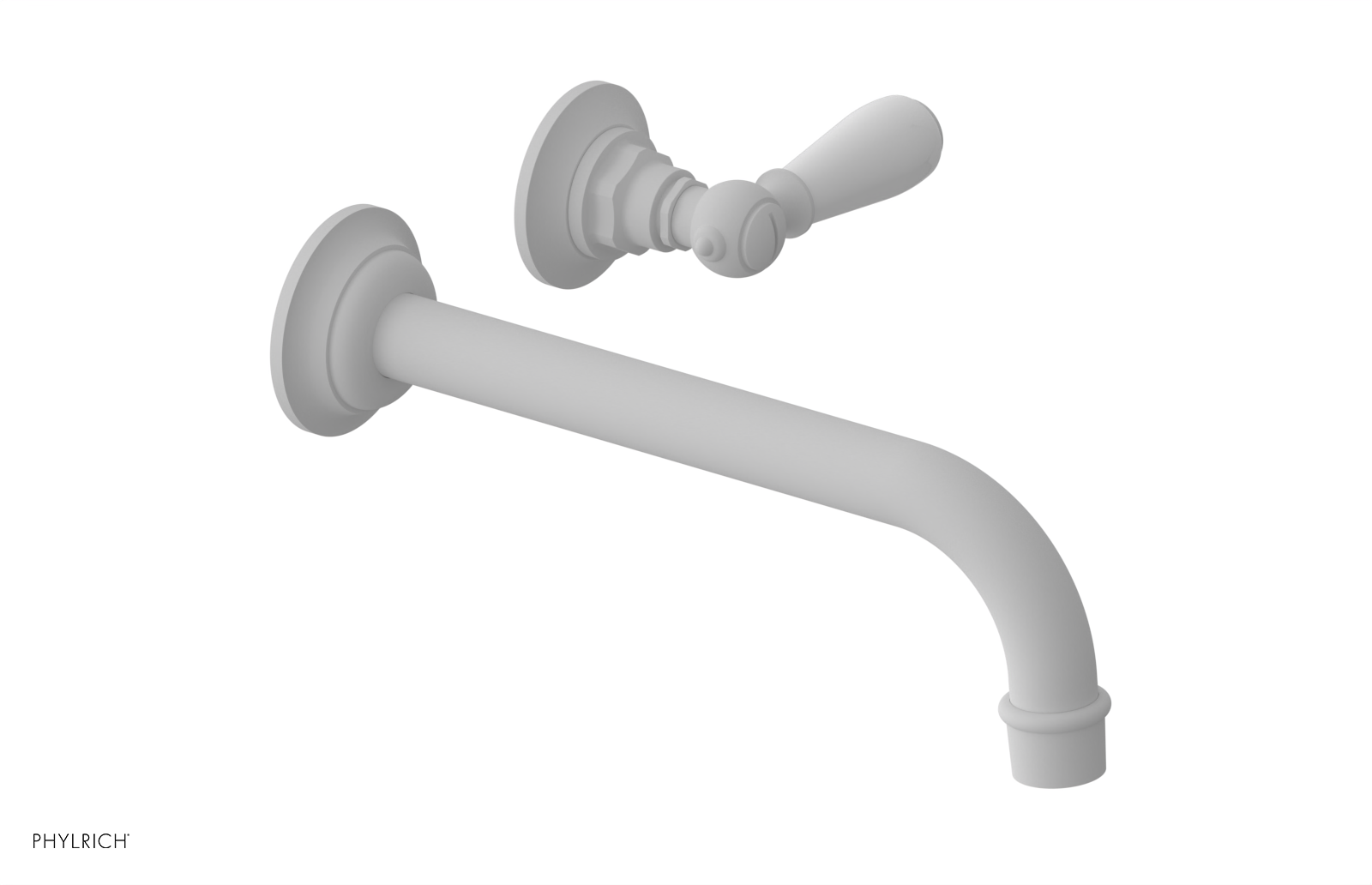 JAMESTOWN Single Handle Wall Lavatory Set - 10" Spout with "White" Accents 165-16-10