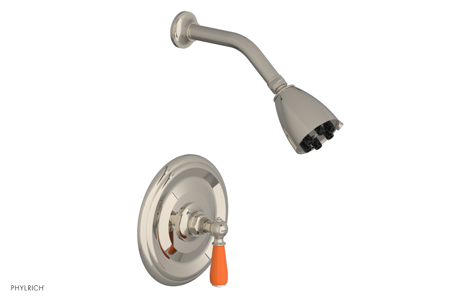 JAMESTOWN - Pressure Balance Shower Set - Lever Handle with "Orange" Accents 165-22