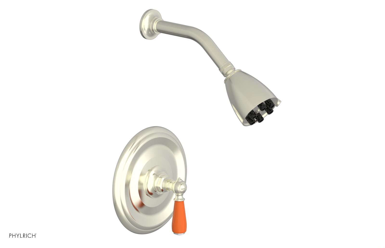 JAMESTOWN - Pressure Balance Shower Set - Lever Handle with "Orange" Accents 165-22