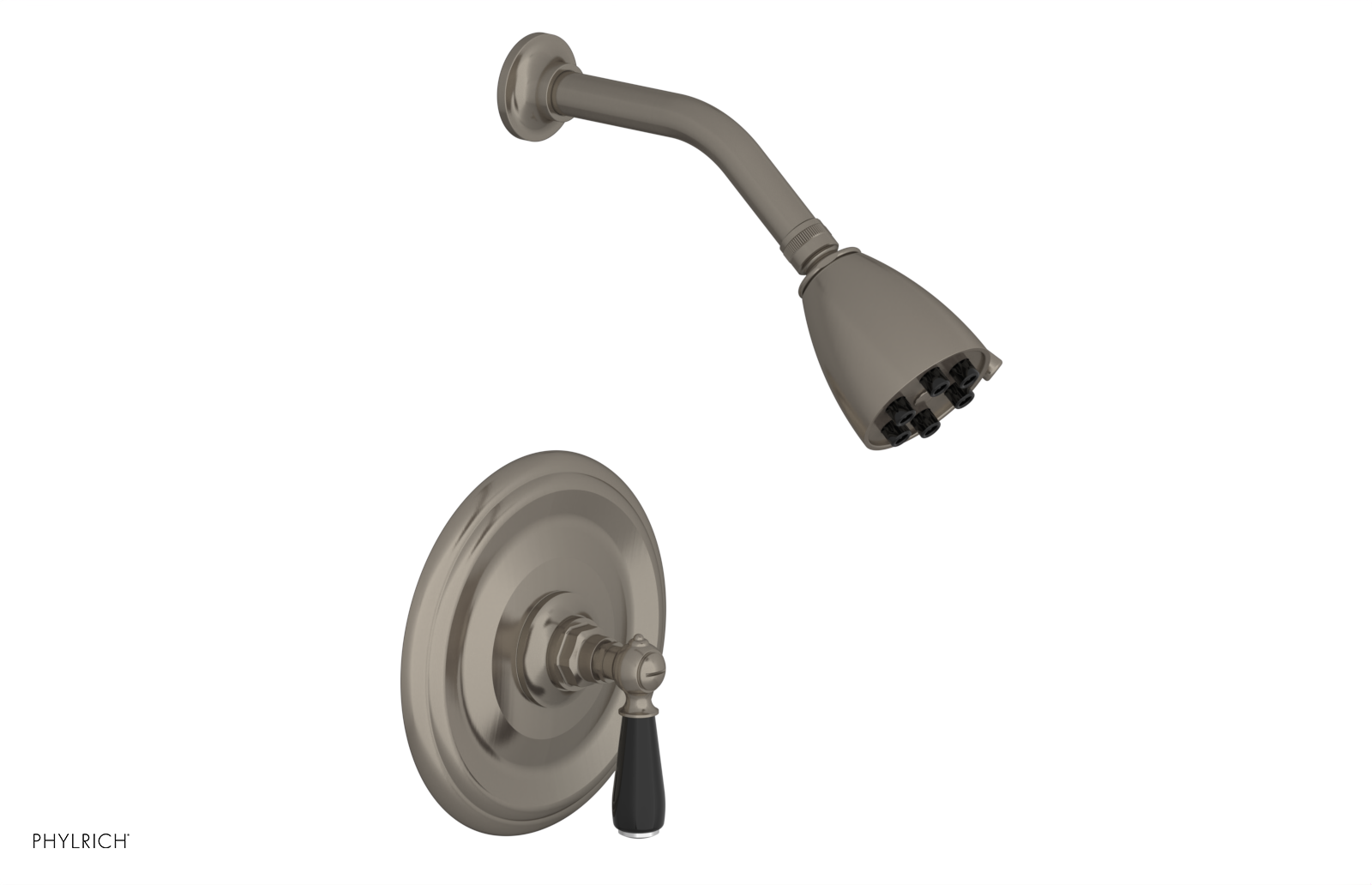 JAMESTOWN - Pressure Balance Shower Set - Lever Handle with "Black" Accents 165-22