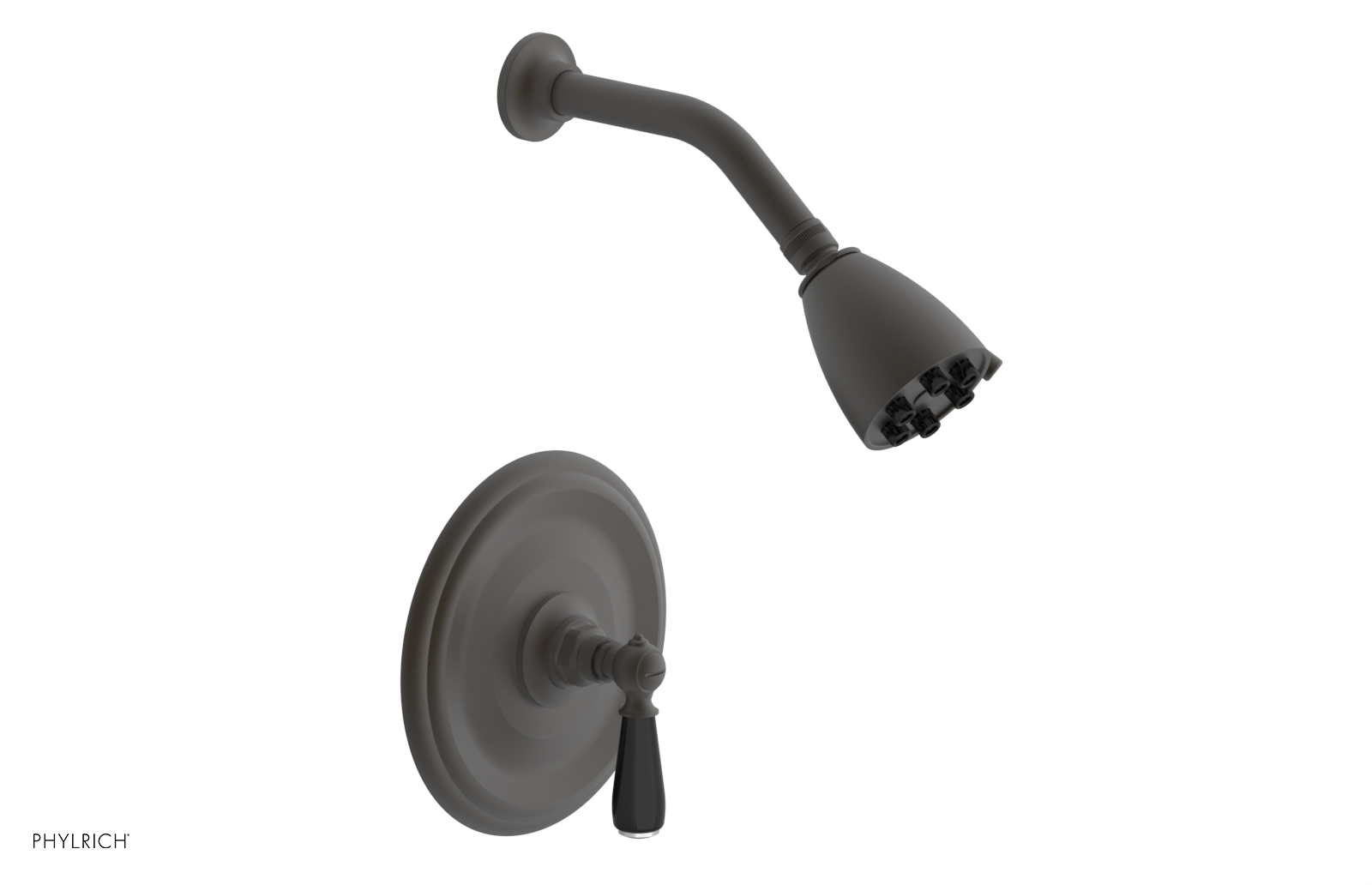 JAMESTOWN - Pressure Balance Shower Set - Lever Handle with "Black" Accents 165-22