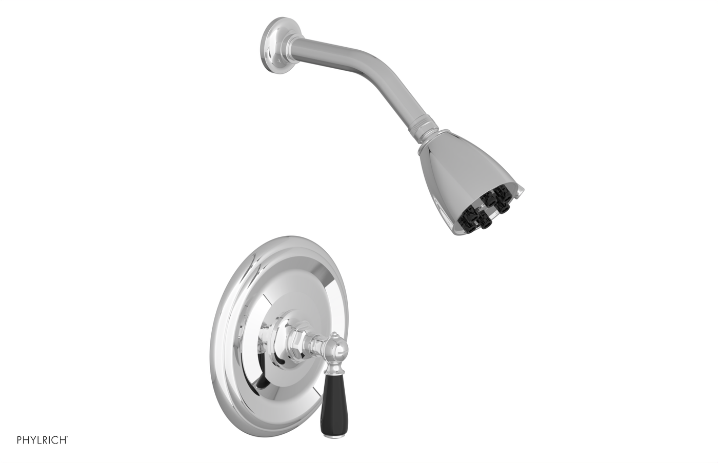 JAMESTOWN - Pressure Balance Shower Set - Lever Handle with "Black" Accents 165-22