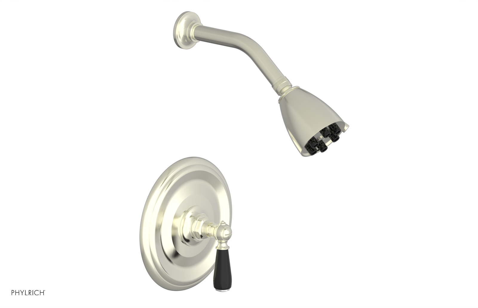 JAMESTOWN - Pressure Balance Shower Set - Lever Handle with "Black" Accents 165-22