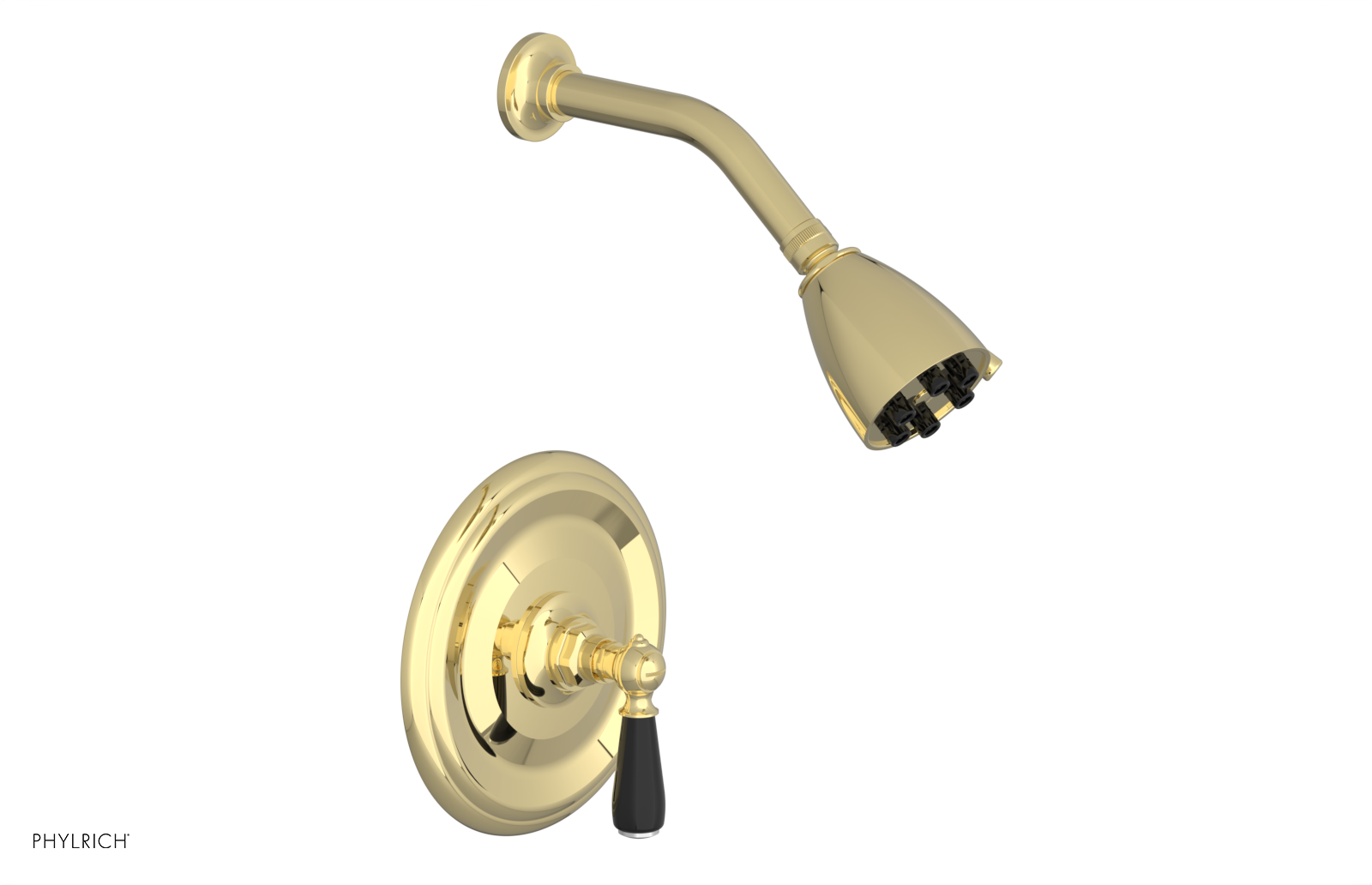 JAMESTOWN - Pressure Balance Shower Set - Lever Handle with "Black" Accents 165-22