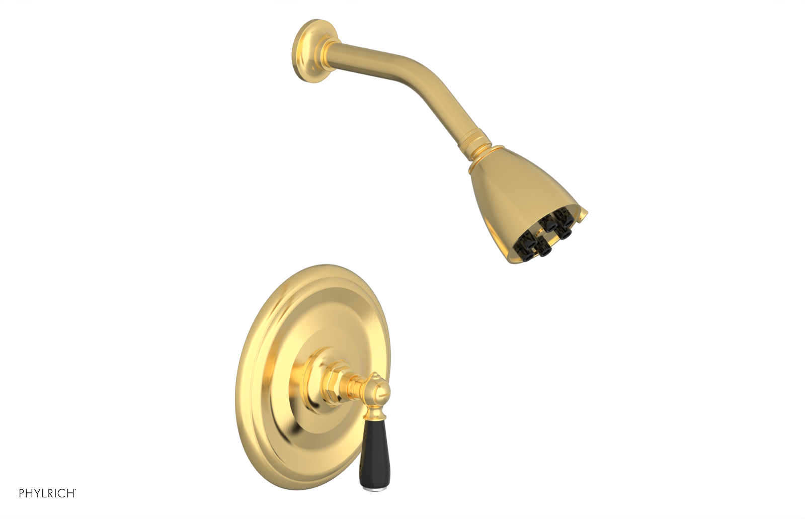 JAMESTOWN - Pressure Balance Shower Set - Lever Handle with "Black" Accents 165-22