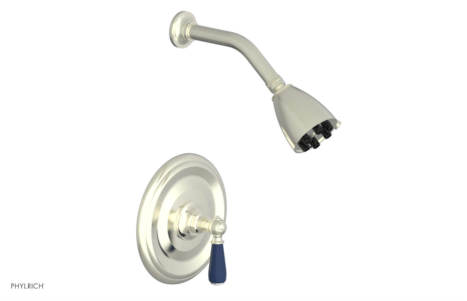 JAMESTOWN - Pressure Balance Shower Set - Lever Handle with "Navy Blue" Accents 165-22