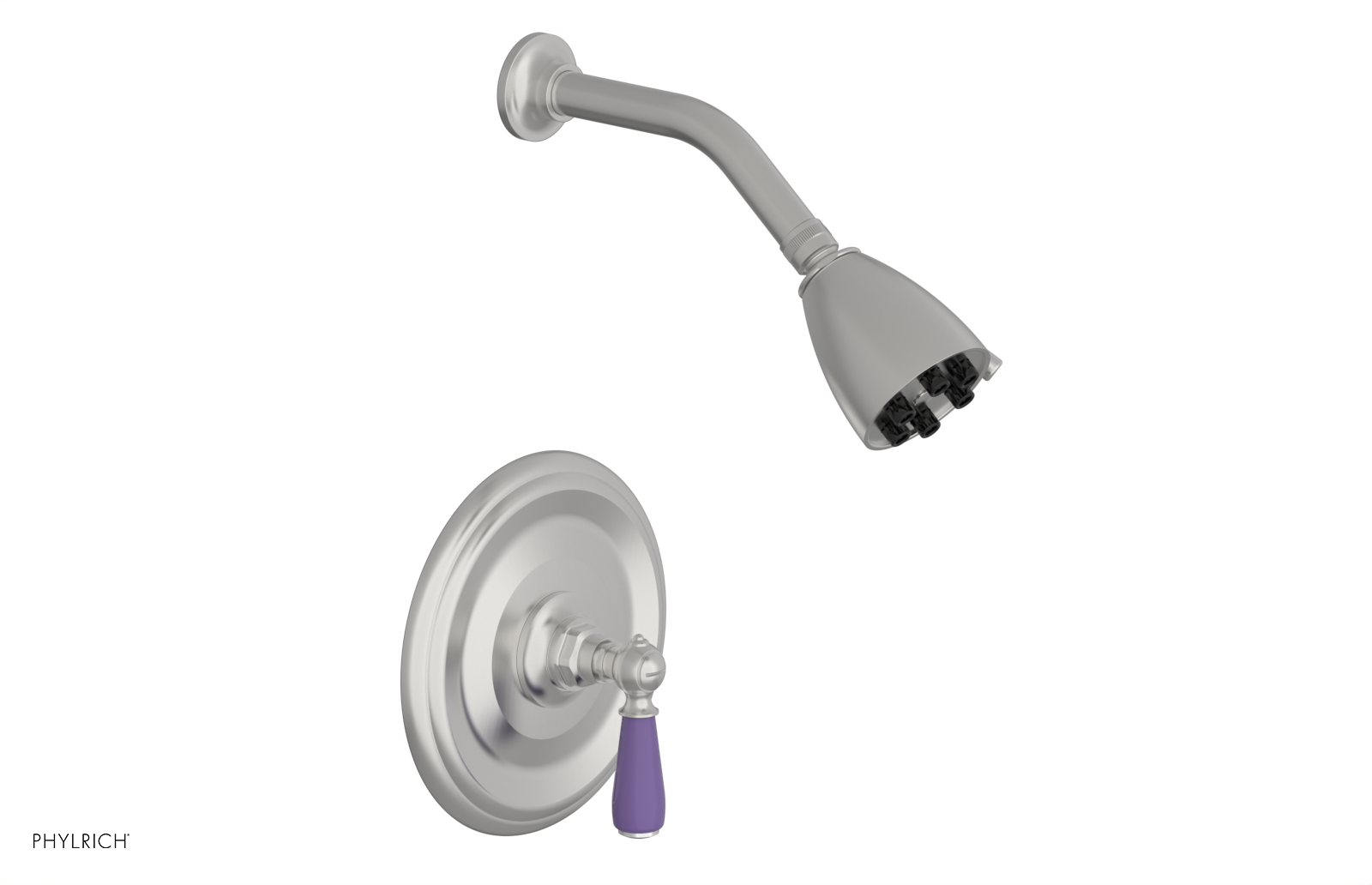 JAMESTOWN - Pressure Balance Shower Set - Lever Handle with "Purple" Accents 165-22