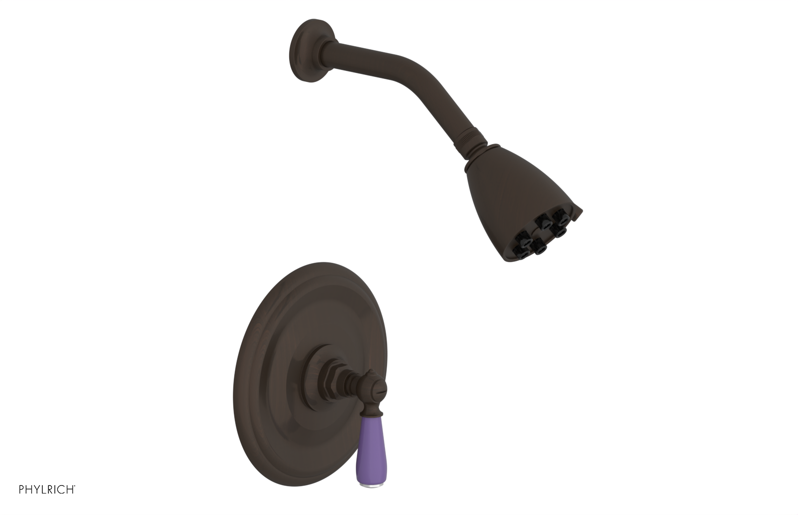 JAMESTOWN - Pressure Balance Shower Set - Lever Handle with "Purple" Accents 165-22