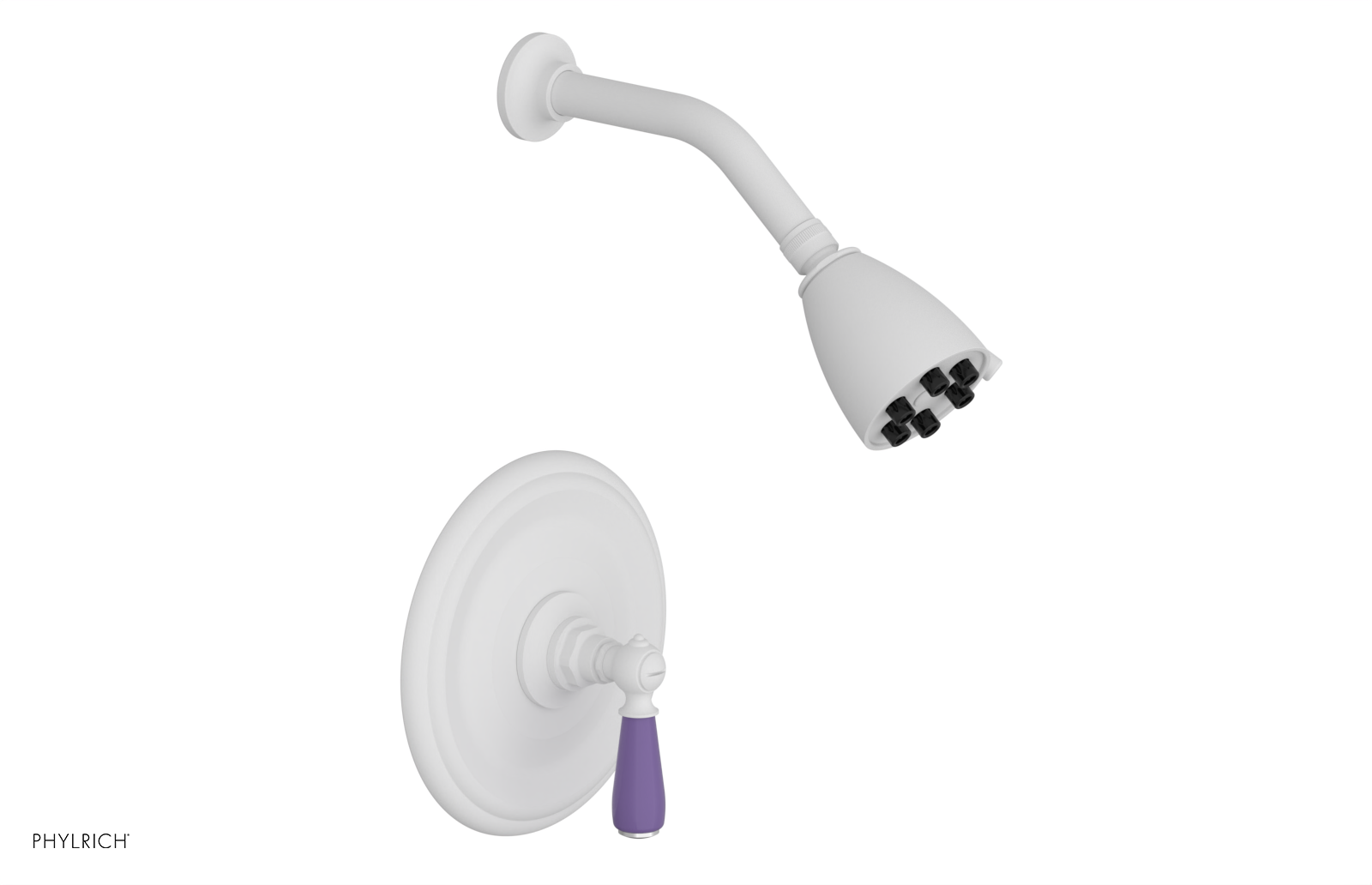 JAMESTOWN - Pressure Balance Shower Set - Lever Handle with "Purple" Accents 165-22