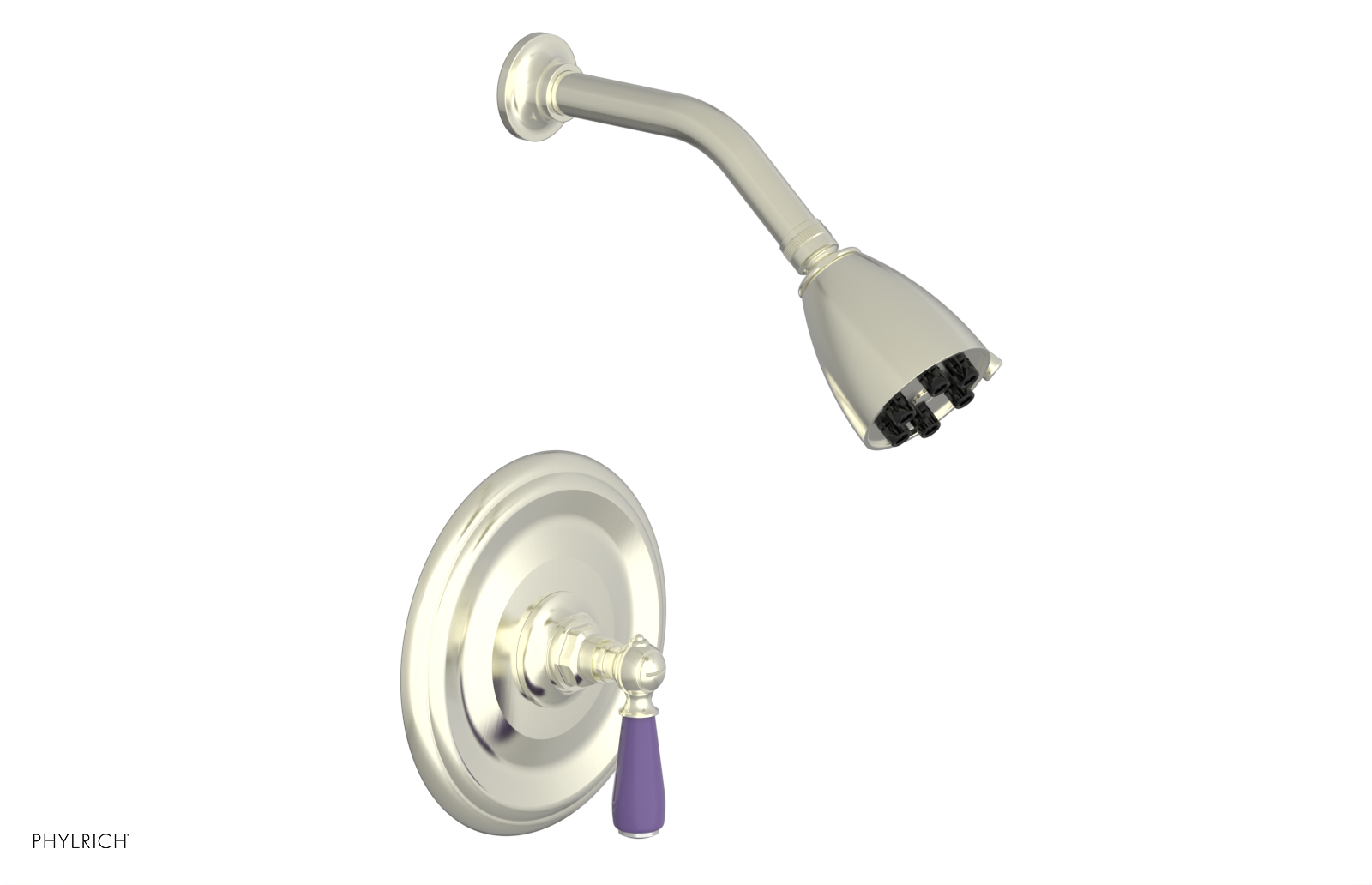 JAMESTOWN - Pressure Balance Shower Set - Lever Handle with "Purple" Accents 165-22