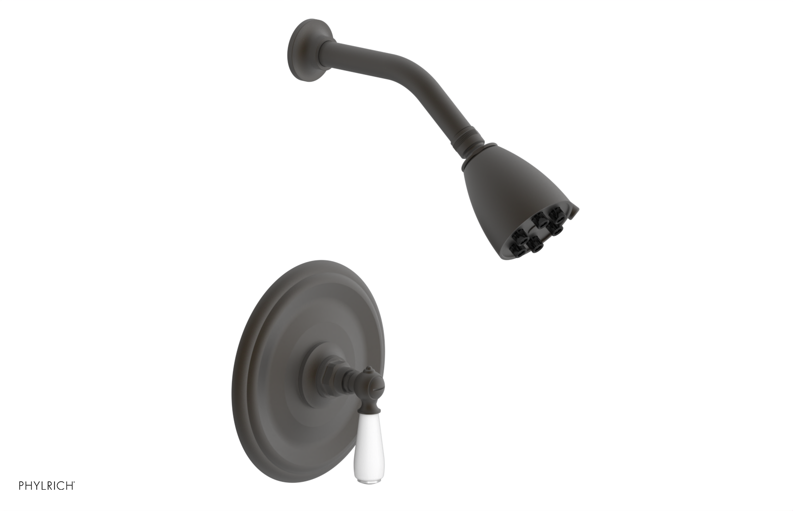 JAMESTOWN - Pressure Balance Shower Set - Lever Handle with "White" Accents 165-22