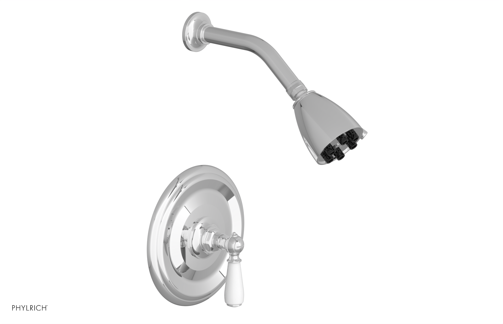 JAMESTOWN - Pressure Balance Shower Set - Lever Handle with "White" Accents 165-22
