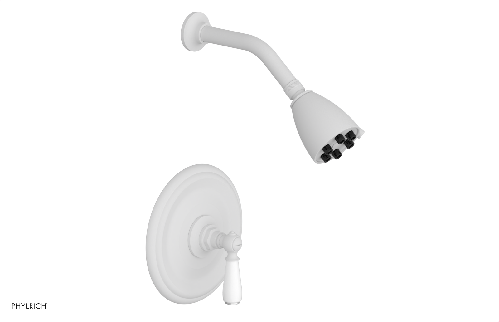 JAMESTOWN - Pressure Balance Shower Set - Lever Handle with "White" Accents 165-22