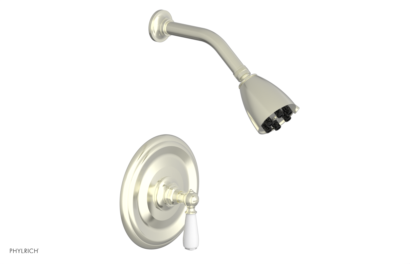 JAMESTOWN - Pressure Balance Shower Set - Lever Handle with "White" Accents 165-22
