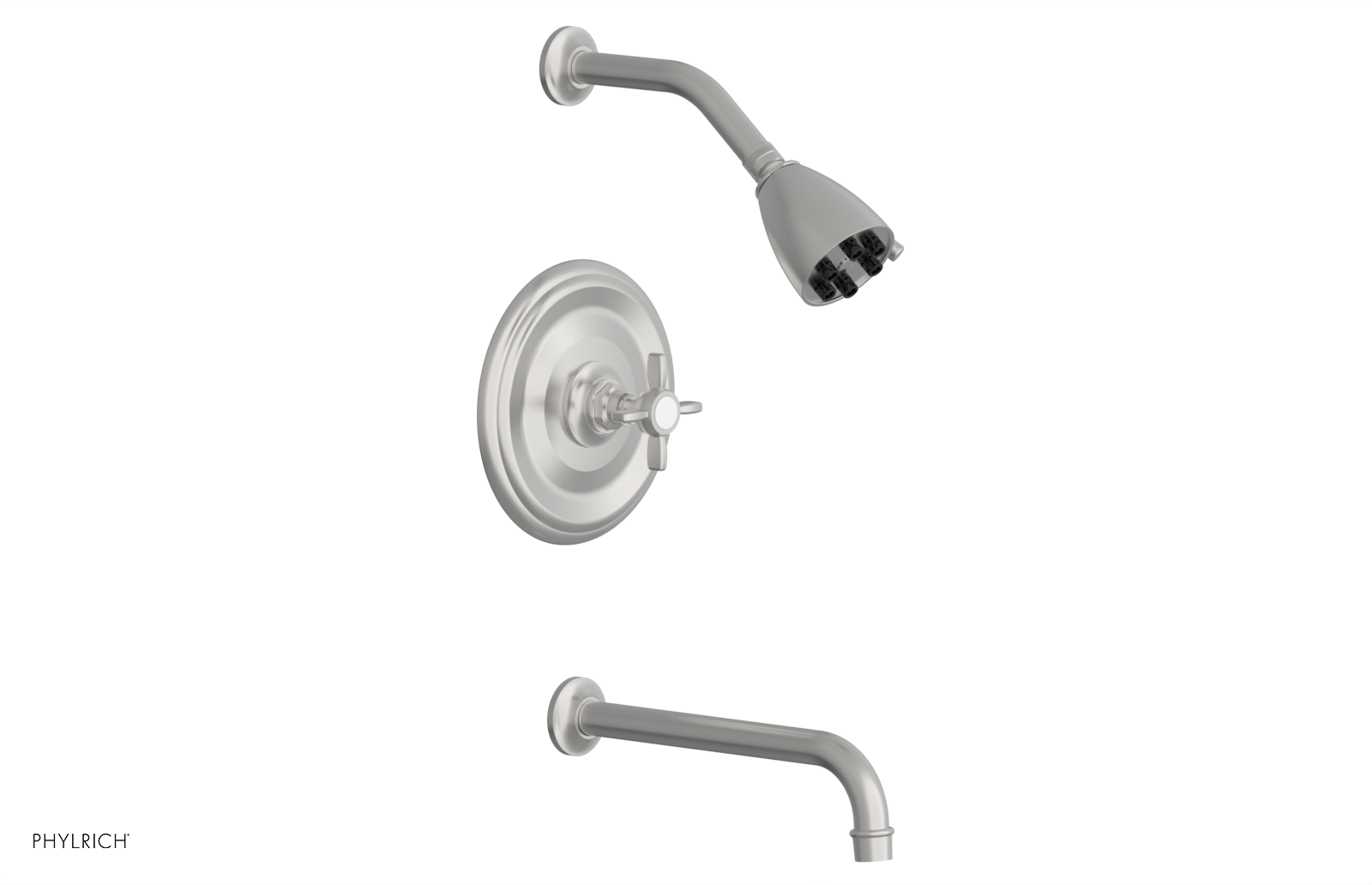 JAMESTOWN - 10" Pressure Balance Tub & Shower Set - Cross Handle 165-26-10