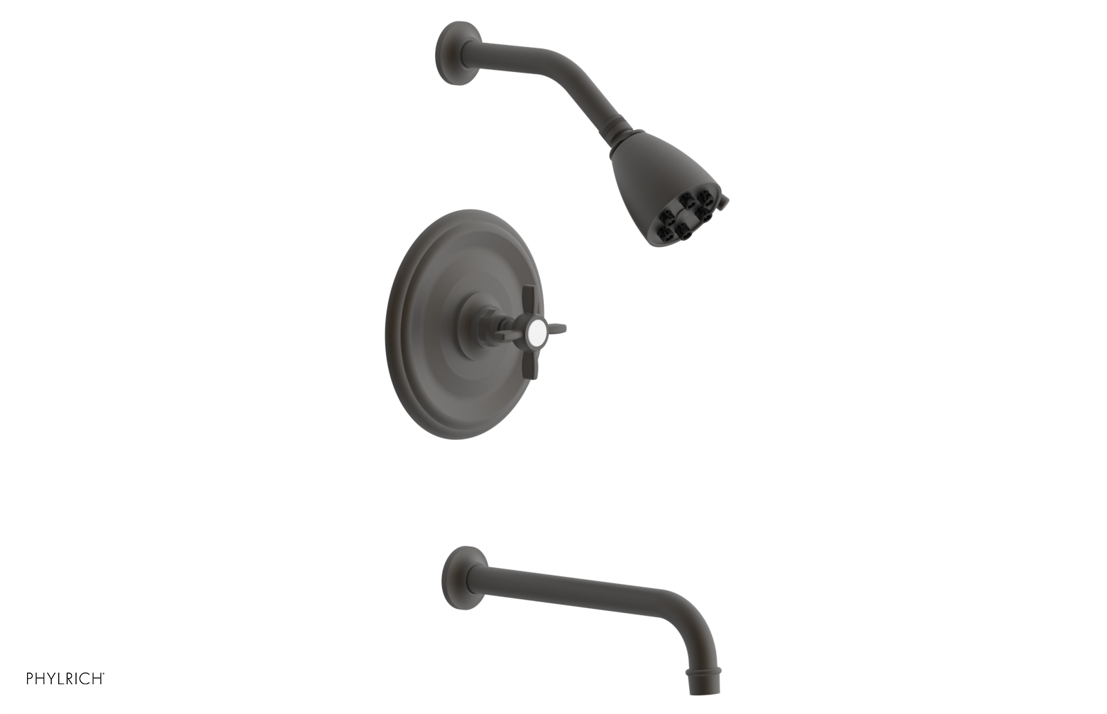 JAMESTOWN - 10" Pressure Balance Tub & Shower Set - Cross Handle 165-26-10