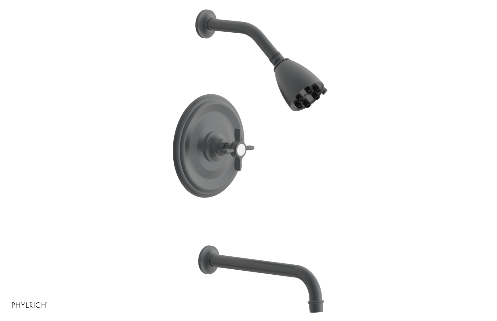 JAMESTOWN - 10" Pressure Balance Tub & Shower Set - Cross Handle 165-26-10