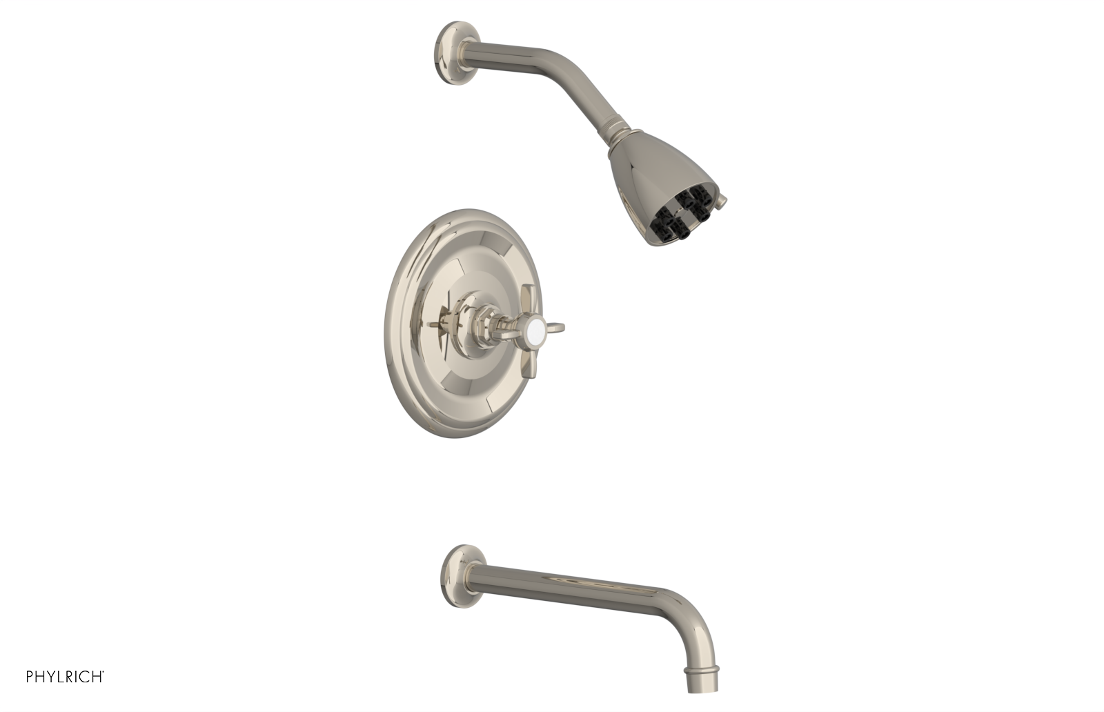 JAMESTOWN - 10" Pressure Balance Tub & Shower Set - Cross Handle 165-26-10