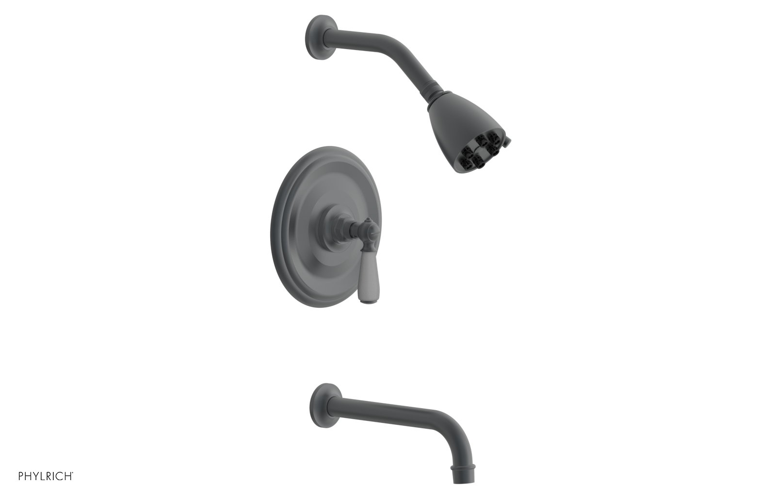 JAMESTOWN - Pressure Balance Tub & Shower Set - Lever Handle with "Grey" Accents 165-27