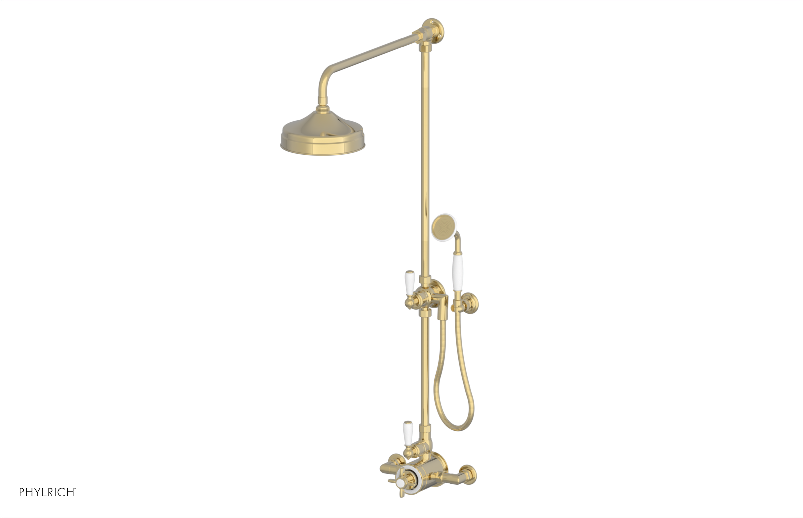 JAMESTOWN - Exposed Shower w/ Hand Shower 165-33 - Phylrich JAMESTOWN - Exposed Shower w/ Hand Shower 165-33 - Phylrich
