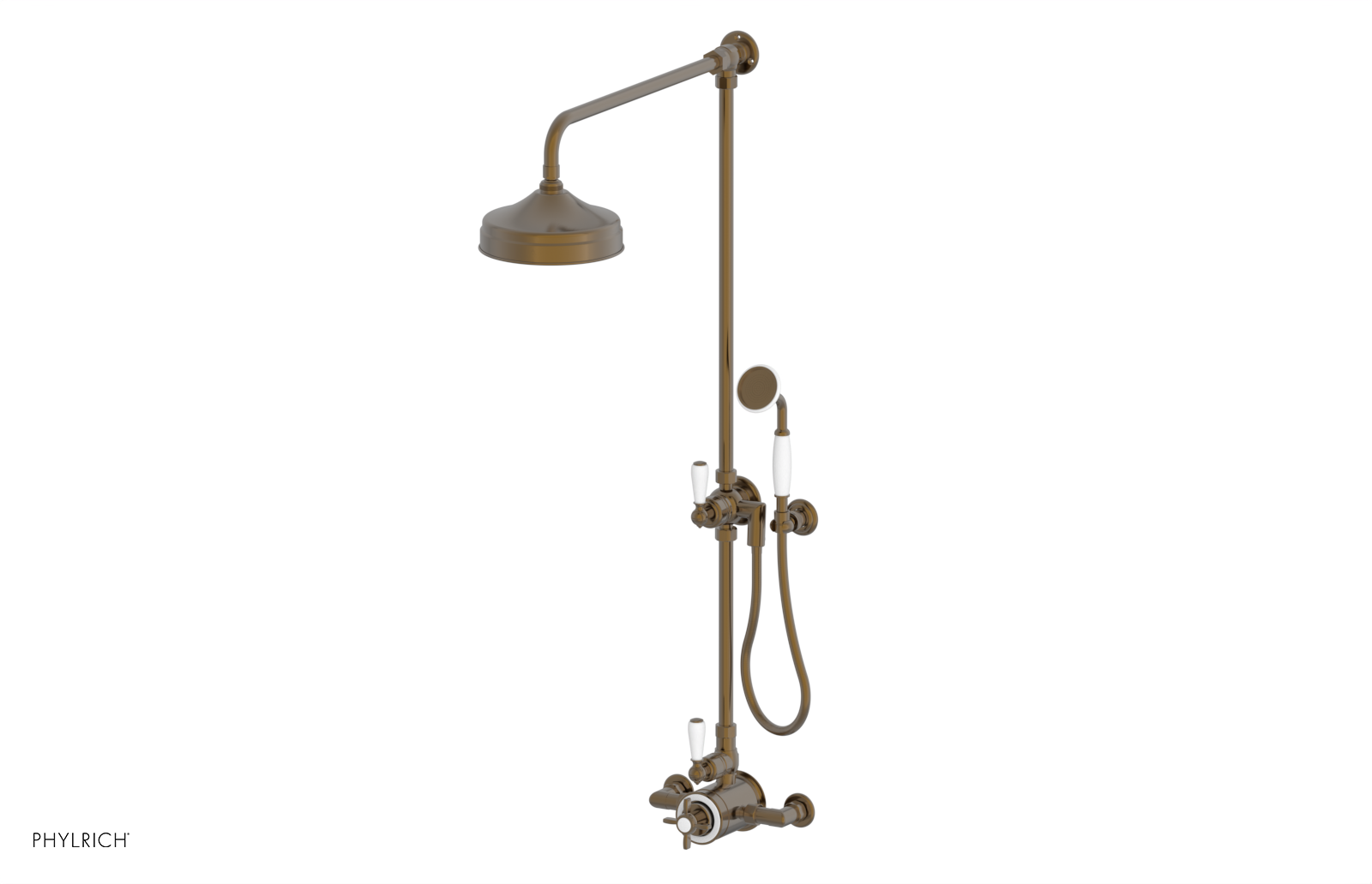 JAMESTOWN - Exposed Shower w/ Hand Shower 165-33 - Phylrich JAMESTOWN - Exposed Shower w/ Hand Shower 165-33 - Phylrich