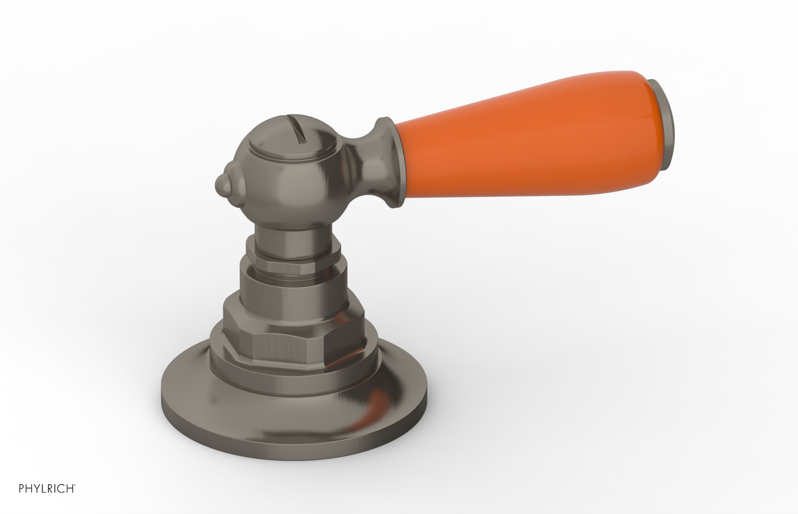 JAMESTOWN - Volume Control/Diverter Trim - Lever Handle with "Orange" Accents 165-36