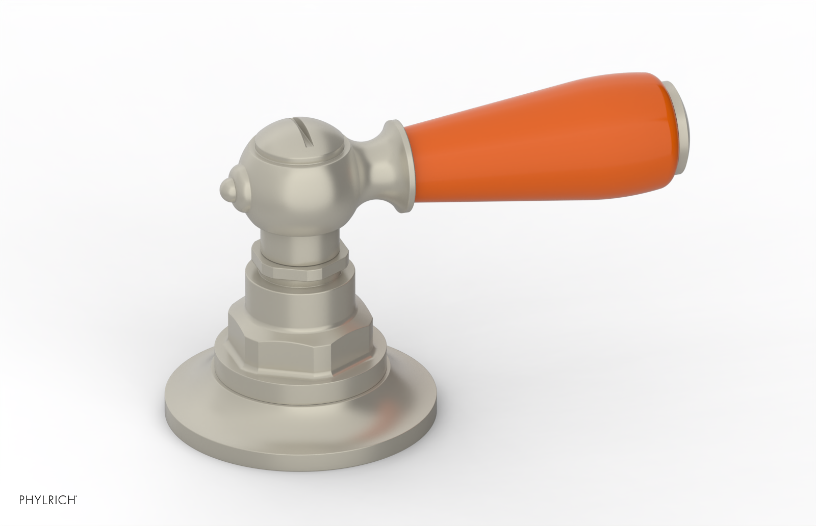 JAMESTOWN - Volume Control/Diverter Trim - Lever Handle with "Orange" Accents 165-36