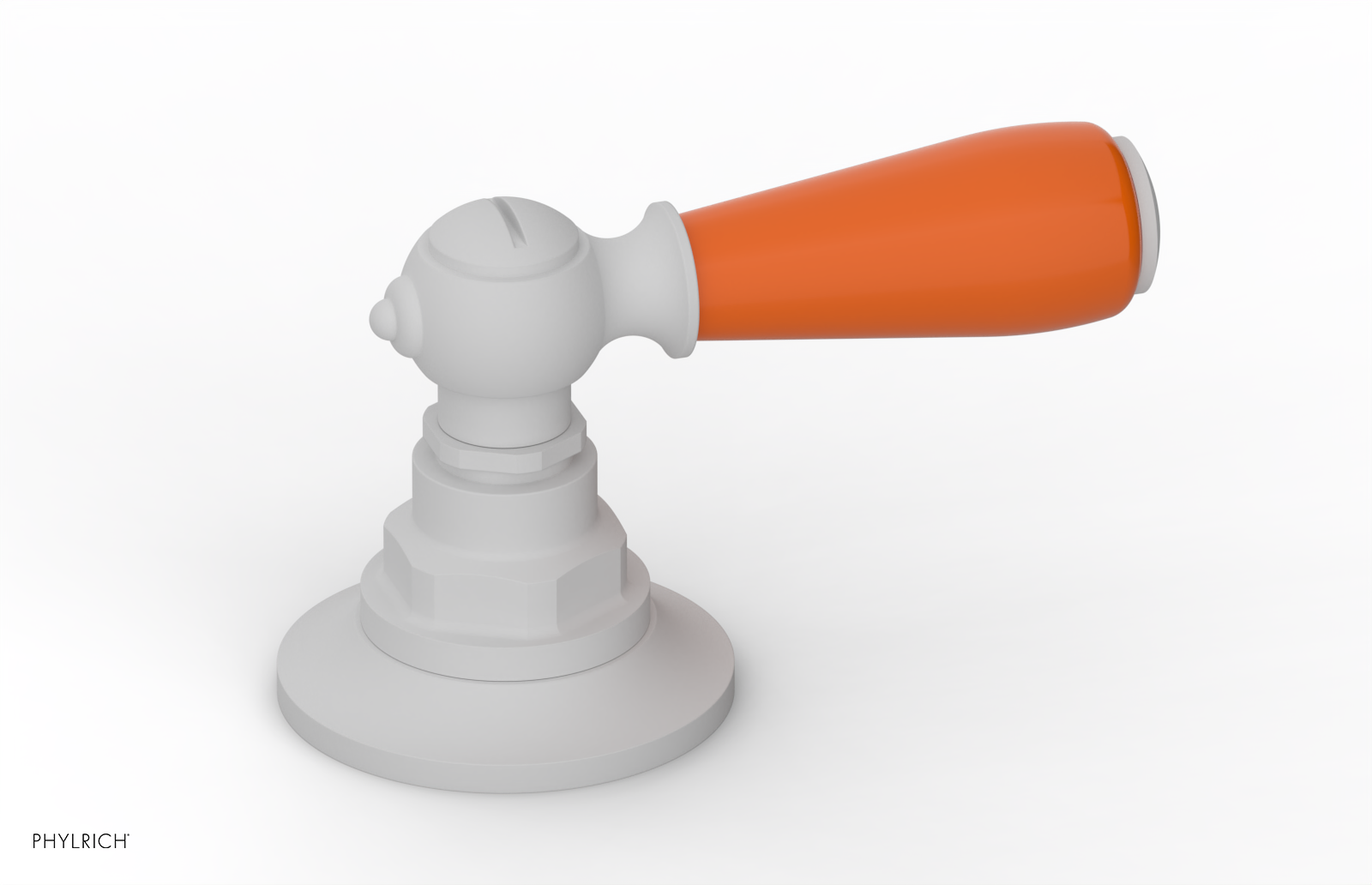 JAMESTOWN - Volume Control/Diverter Trim - Lever Handle with "Orange" Accents 165-36