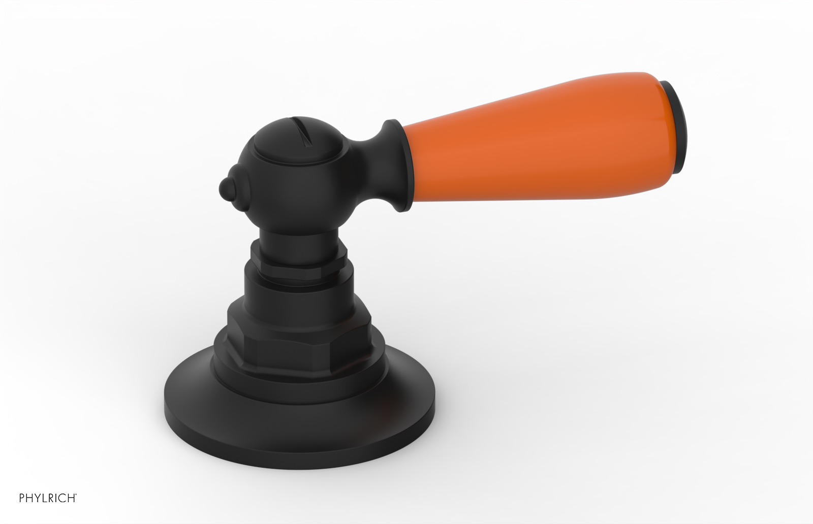 JAMESTOWN - Volume Control/Diverter Trim - Lever Handle with "Orange" Accents 165-36