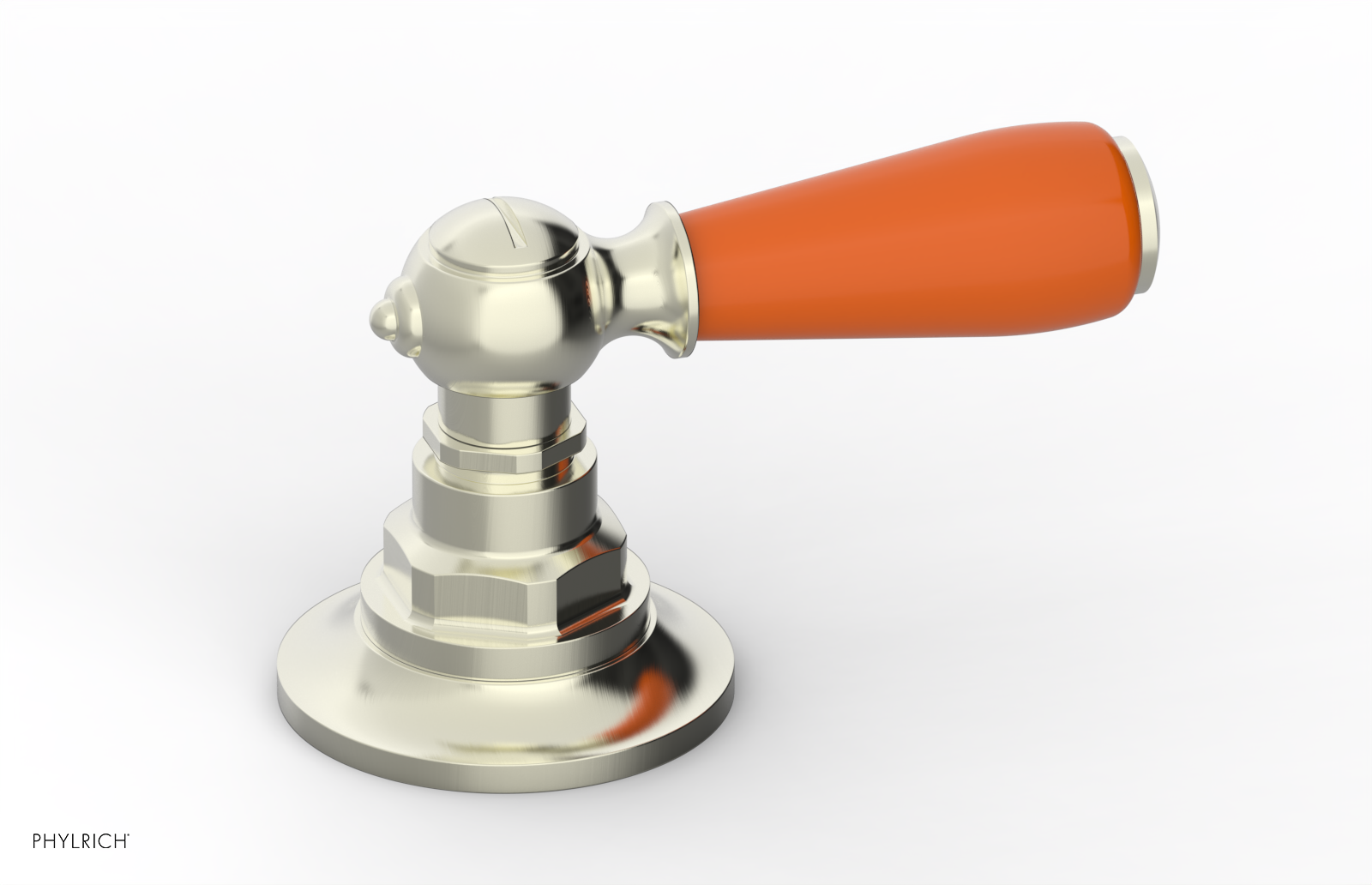 JAMESTOWN - Volume Control/Diverter Trim - Lever Handle with "Orange" Accents 165-36