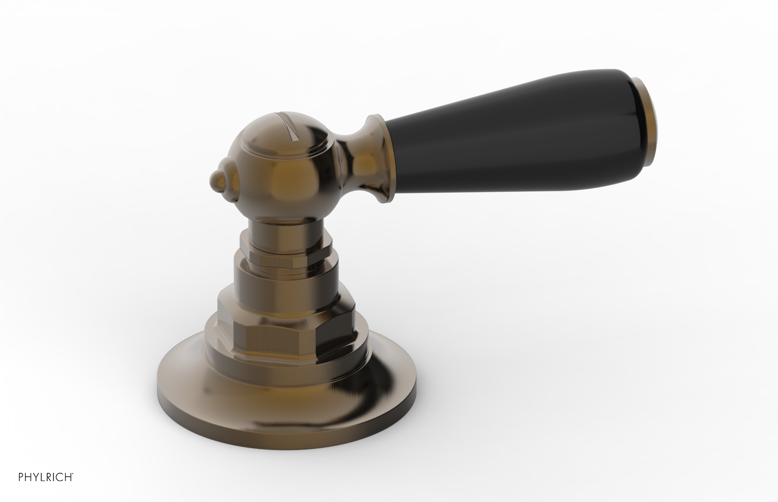 JAMESTOWN - Volume Control/Diverter Trim - Lever Handle with "Black" Accents 165-36