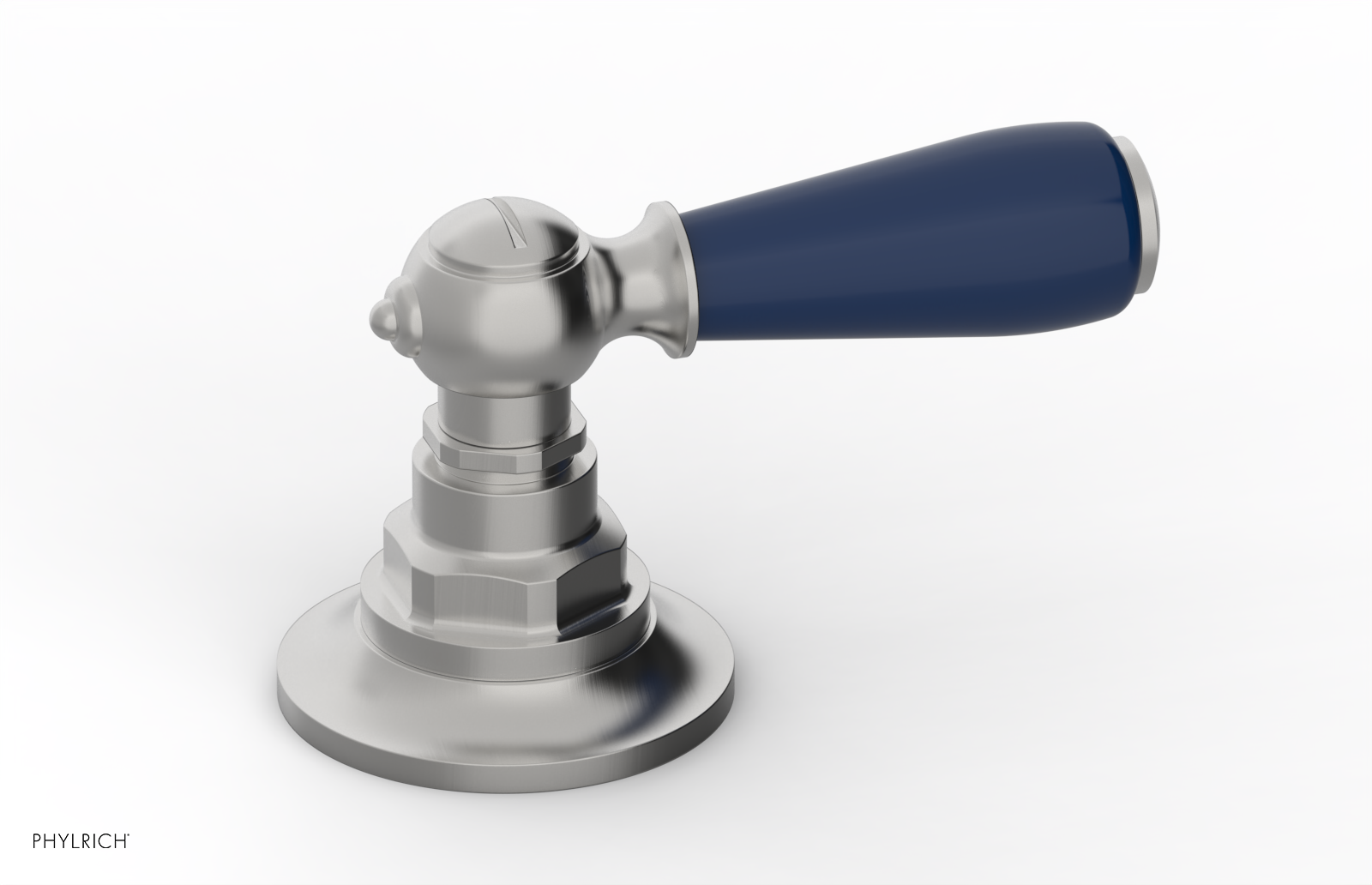 JAMESTOWN - Volume Control/Diverter Trim - Lever Handle with "Navy Blue" Accents 165-36