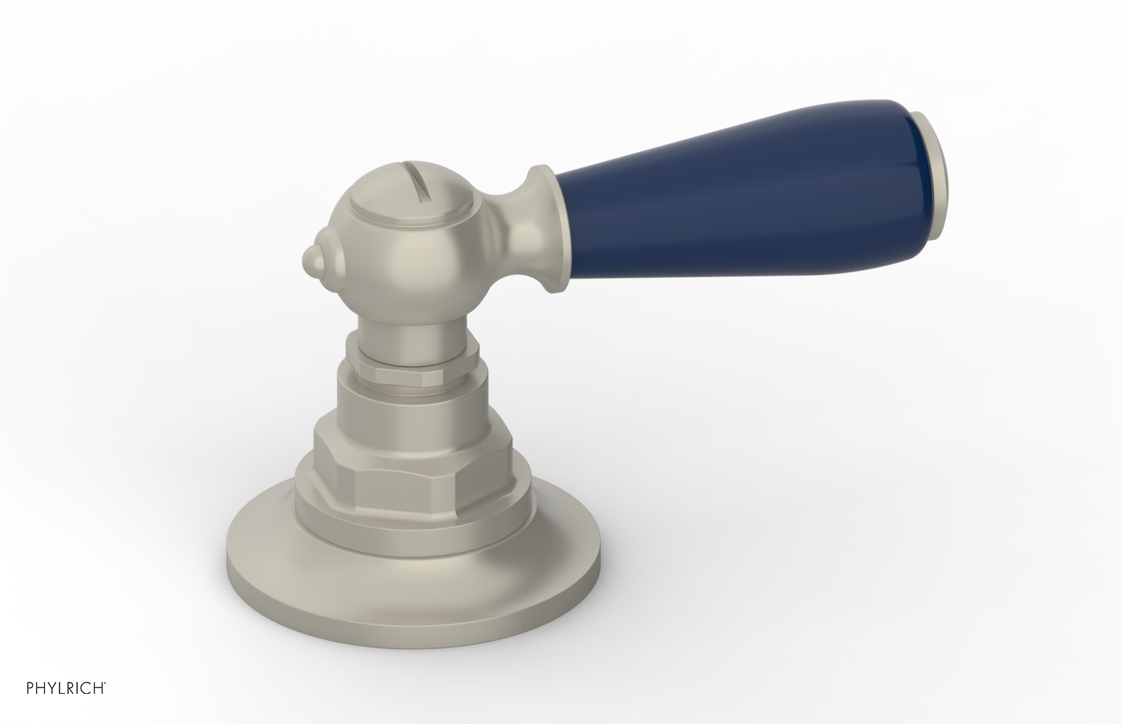 JAMESTOWN - Volume Control/Diverter Trim - Lever Handle with "Navy Blue" Accents 165-36