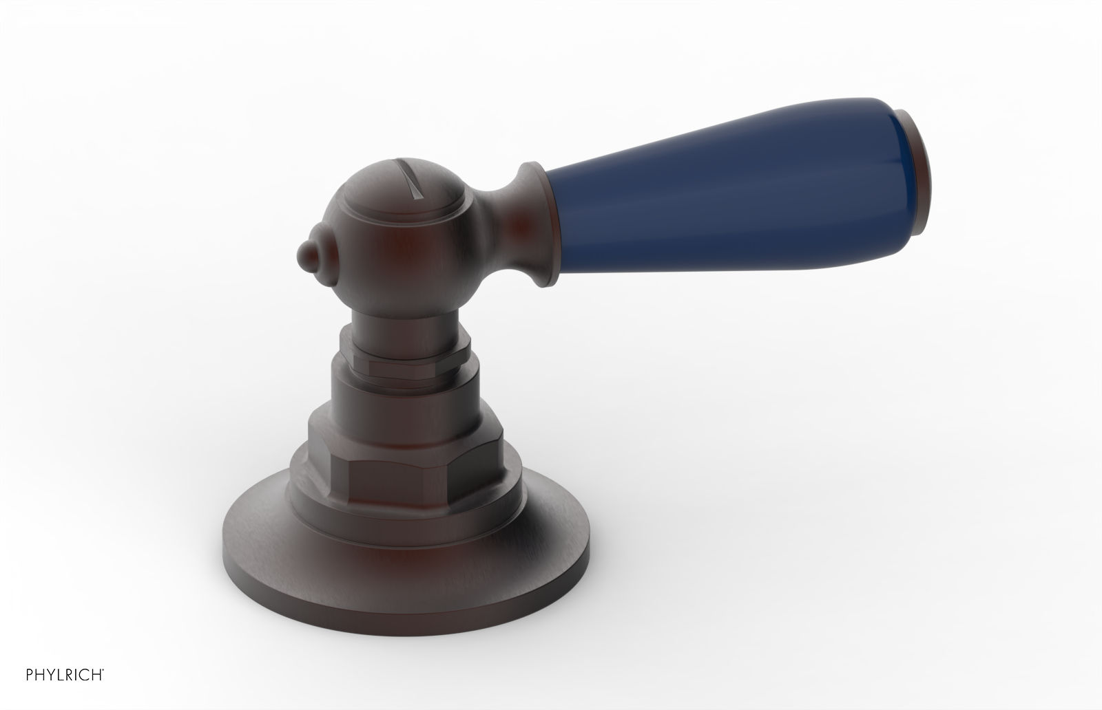 JAMESTOWN - Volume Control/Diverter Trim - Lever Handle with "Navy Blue" Accents 165-36