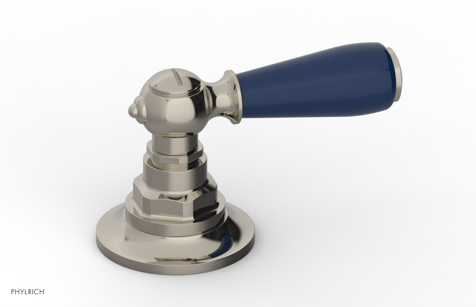 JAMESTOWN - Volume Control/Diverter Trim - Lever Handle with "Navy Blue" Accents 165-36