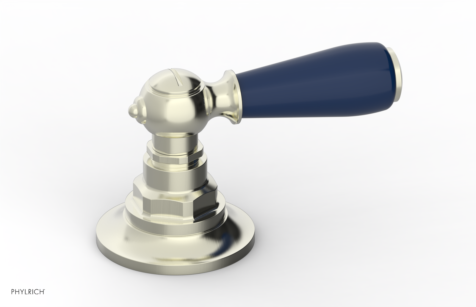 JAMESTOWN - Volume Control/Diverter Trim - Lever Handle with "Navy Blue" Accents 165-36