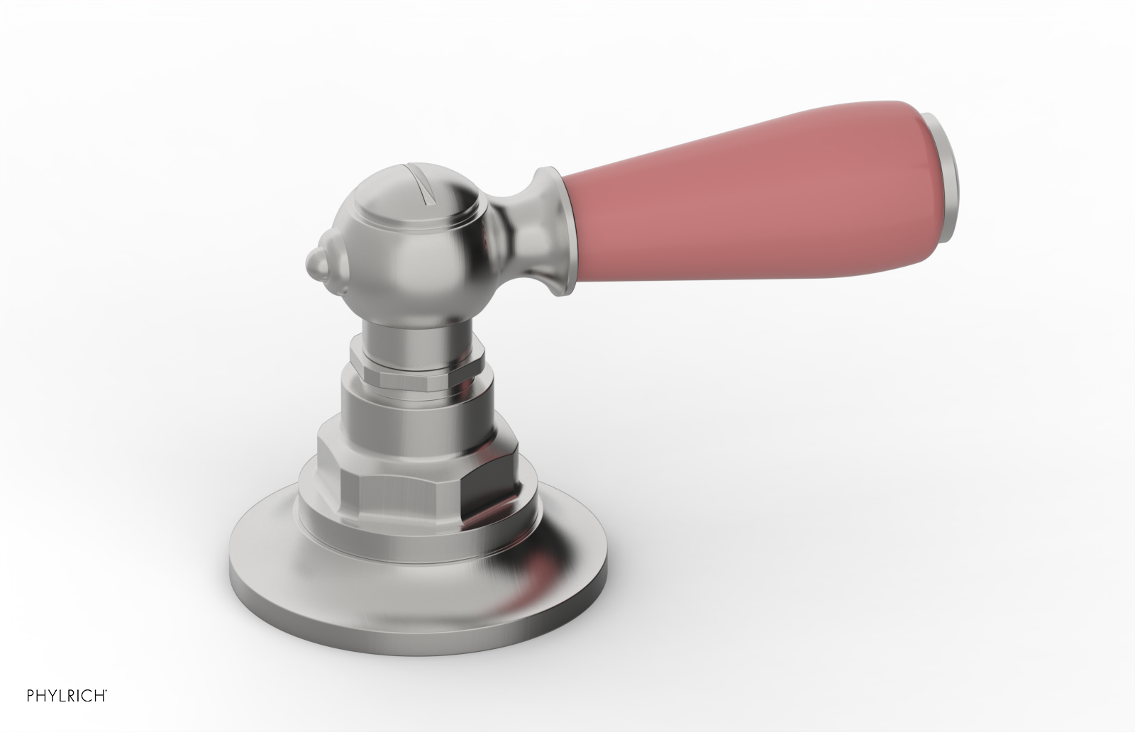 JAMESTOWN - Volume Control/Diverter Trim - Lever Handle with "Pink" Accents 165-36