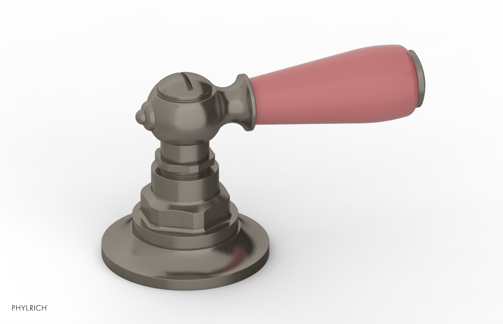 JAMESTOWN - Volume Control/Diverter Trim - Lever Handle with "Pink" Accents 165-36