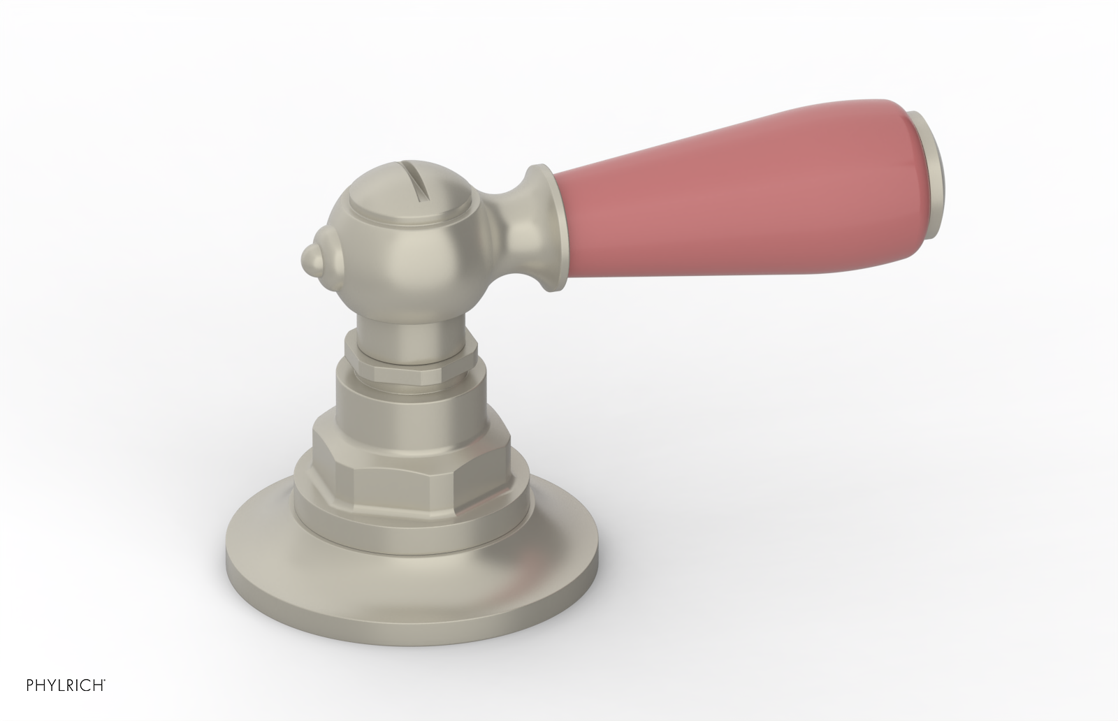 JAMESTOWN - Volume Control/Diverter Trim - Lever Handle with "Pink" Accents 165-36