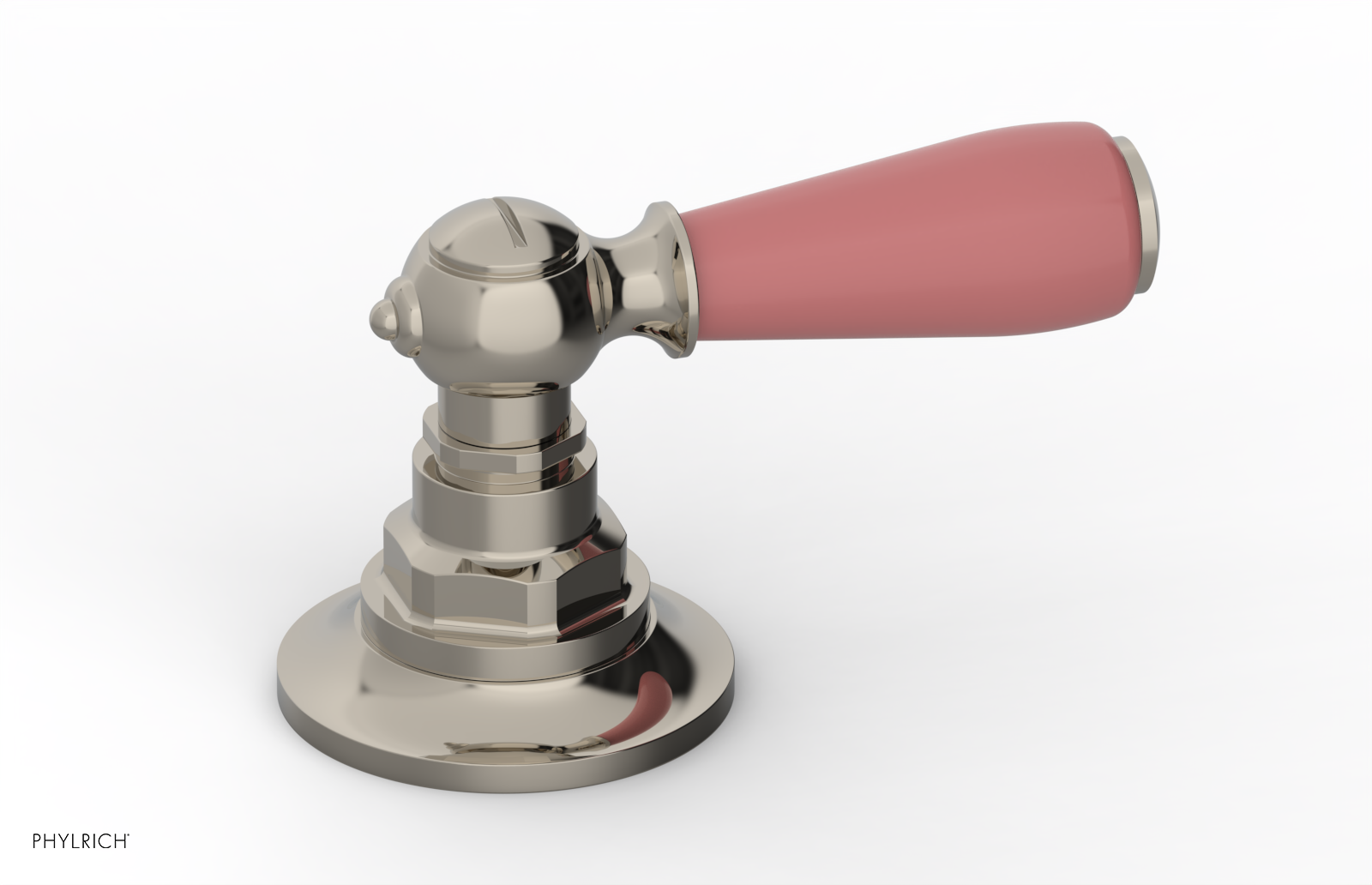 JAMESTOWN - Volume Control/Diverter Trim - Lever Handle with "Pink" Accents 165-36
