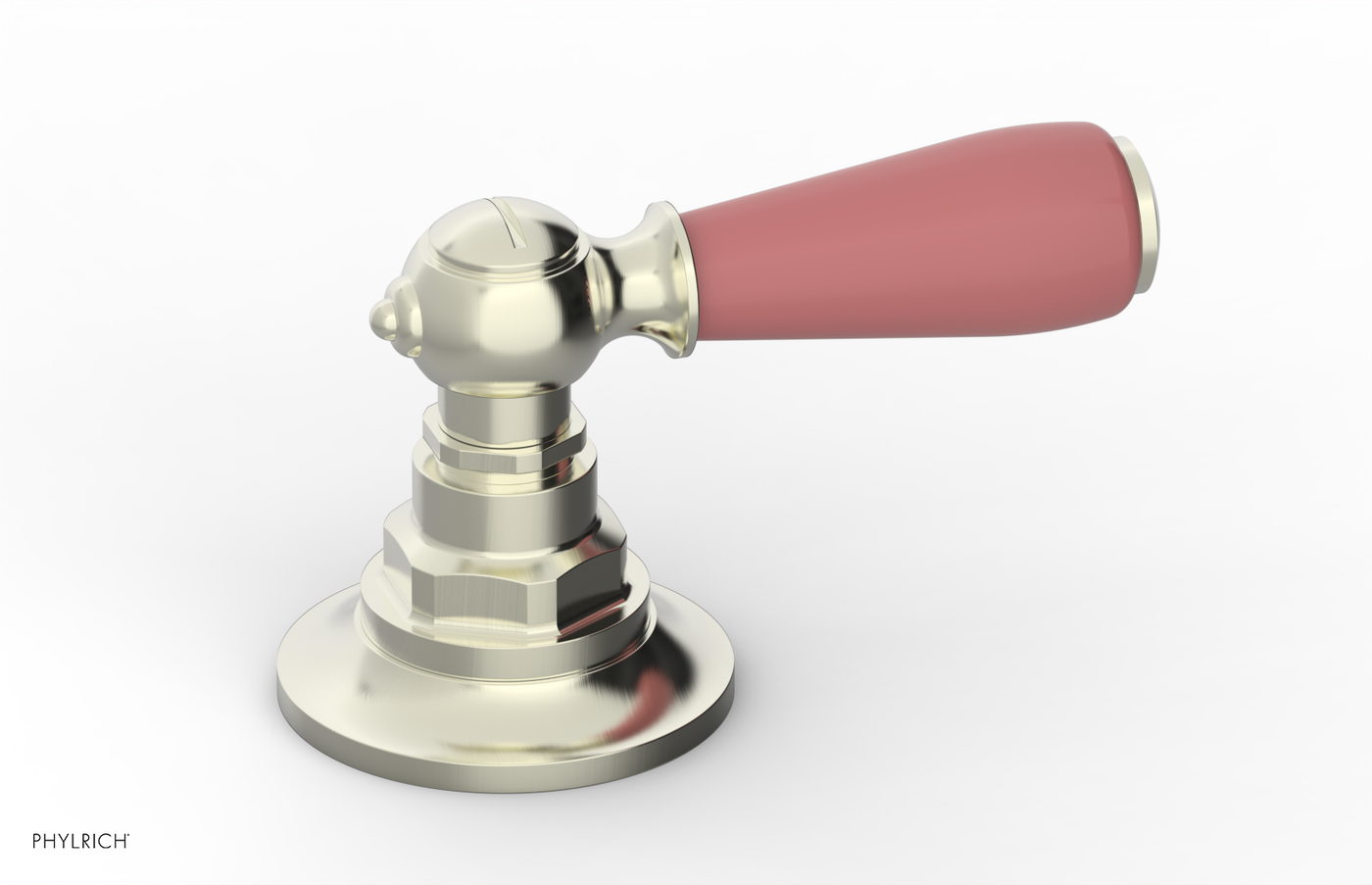 JAMESTOWN - Volume Control/Diverter Trim - Lever Handle with "Pink" Accents 165-36