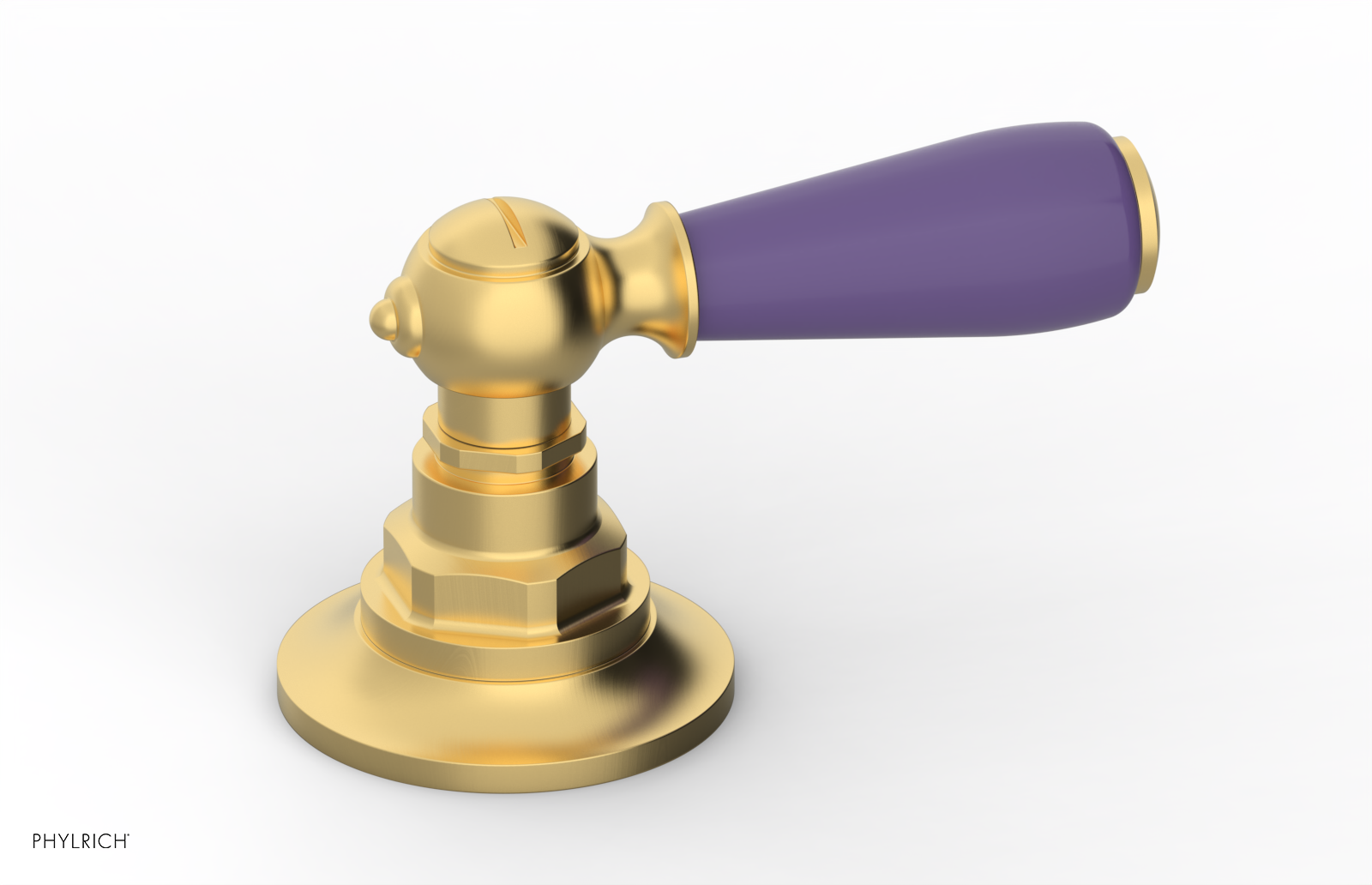 JAMESTOWN - Volume Control/Diverter Trim - Lever Handle with "Purple" Accents 165-36