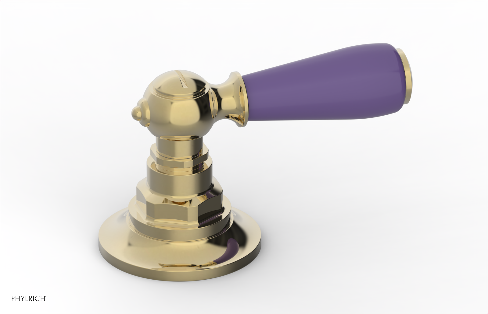 JAMESTOWN - Volume Control/Diverter Trim - Lever Handle with "Purple" Accents 165-36