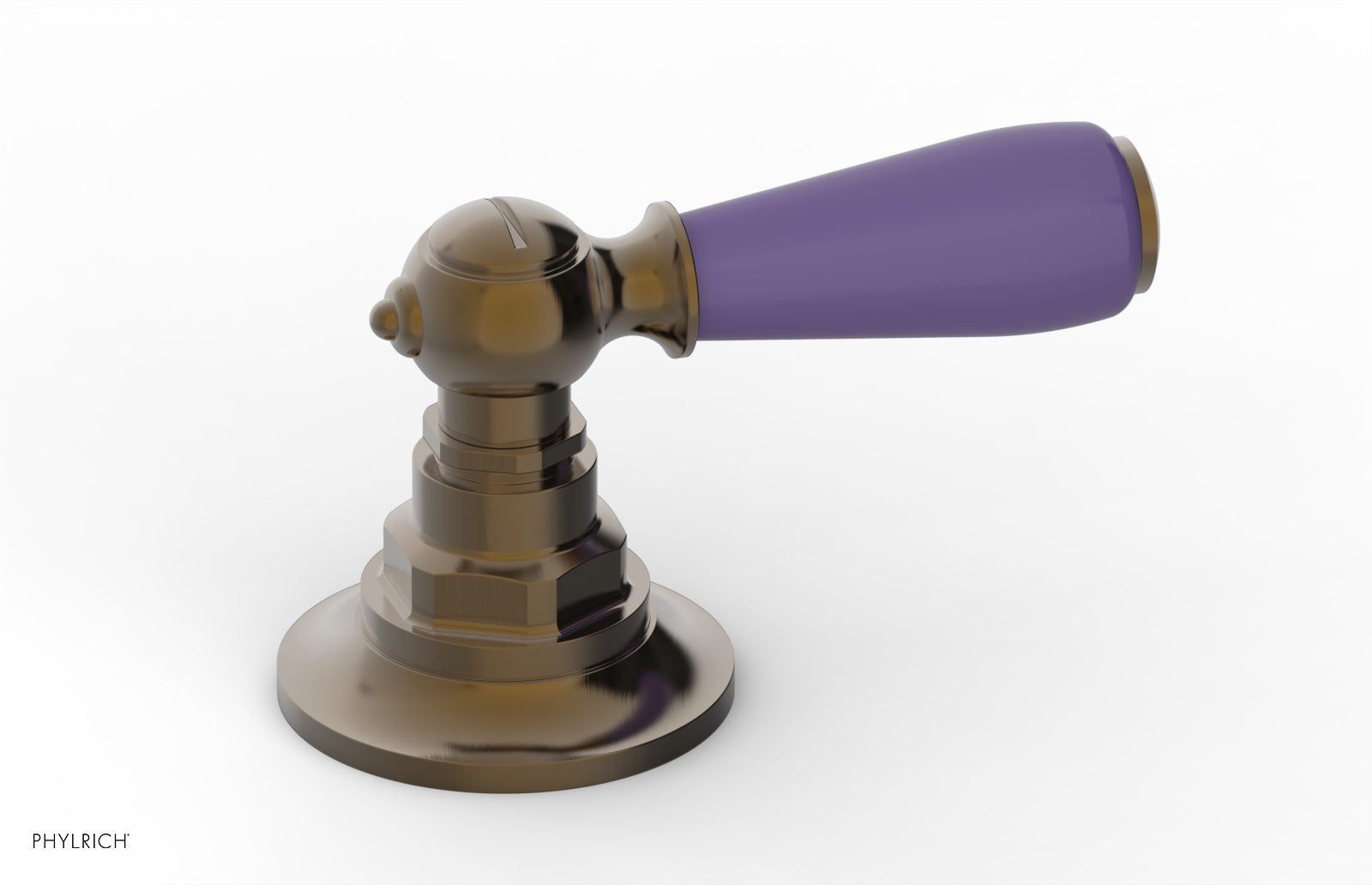 JAMESTOWN - Volume Control/Diverter Trim - Lever Handle with "Purple" Accents 165-36