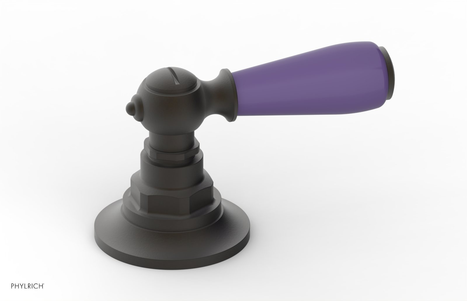 JAMESTOWN - Volume Control/Diverter Trim - Lever Handle with "Purple" Accents 165-36