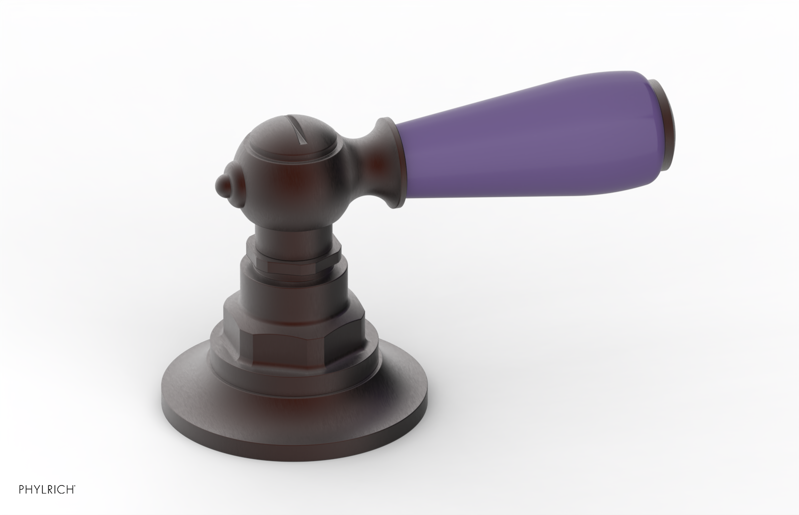 JAMESTOWN - Volume Control/Diverter Trim - Lever Handle with "Purple" Accents 165-36